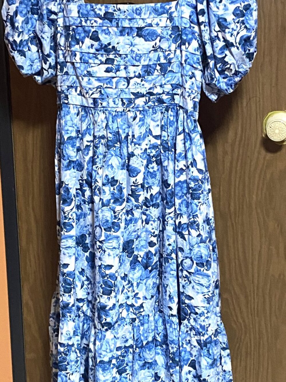 Blue Floral Print ABERCROMBIE & FITCH Dress-Larg